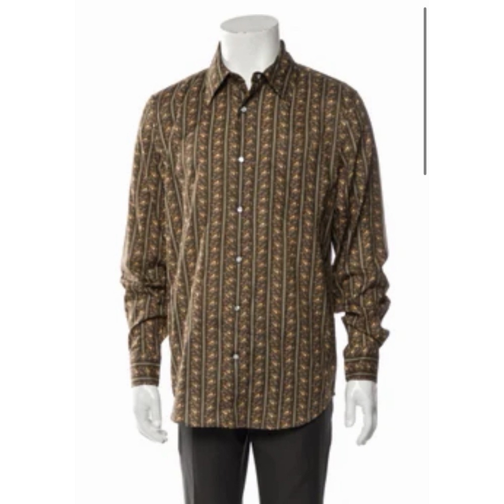 Aimé Leon Dore ALD Western Shirt Sz XS Pearl  Snap Front Striped Floral EUC - Picture 11 of 11